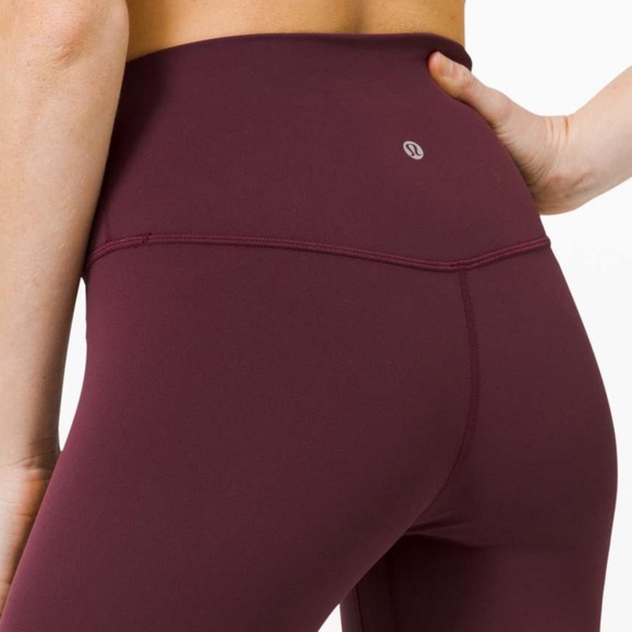 lululemon Align HR Crop 21” Legging in Cassis CSSI sz 4 NWT $98R - Picture 3 of 10